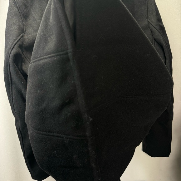 Schott Perfecto 100% Wool Black Melton Peacoat STYLE: 764 - Picture 9 of 9